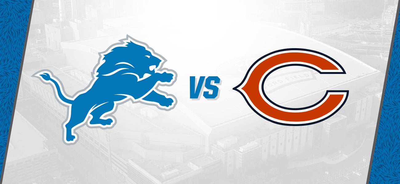 Detroit Lions vs Chicago Bears Ford Field