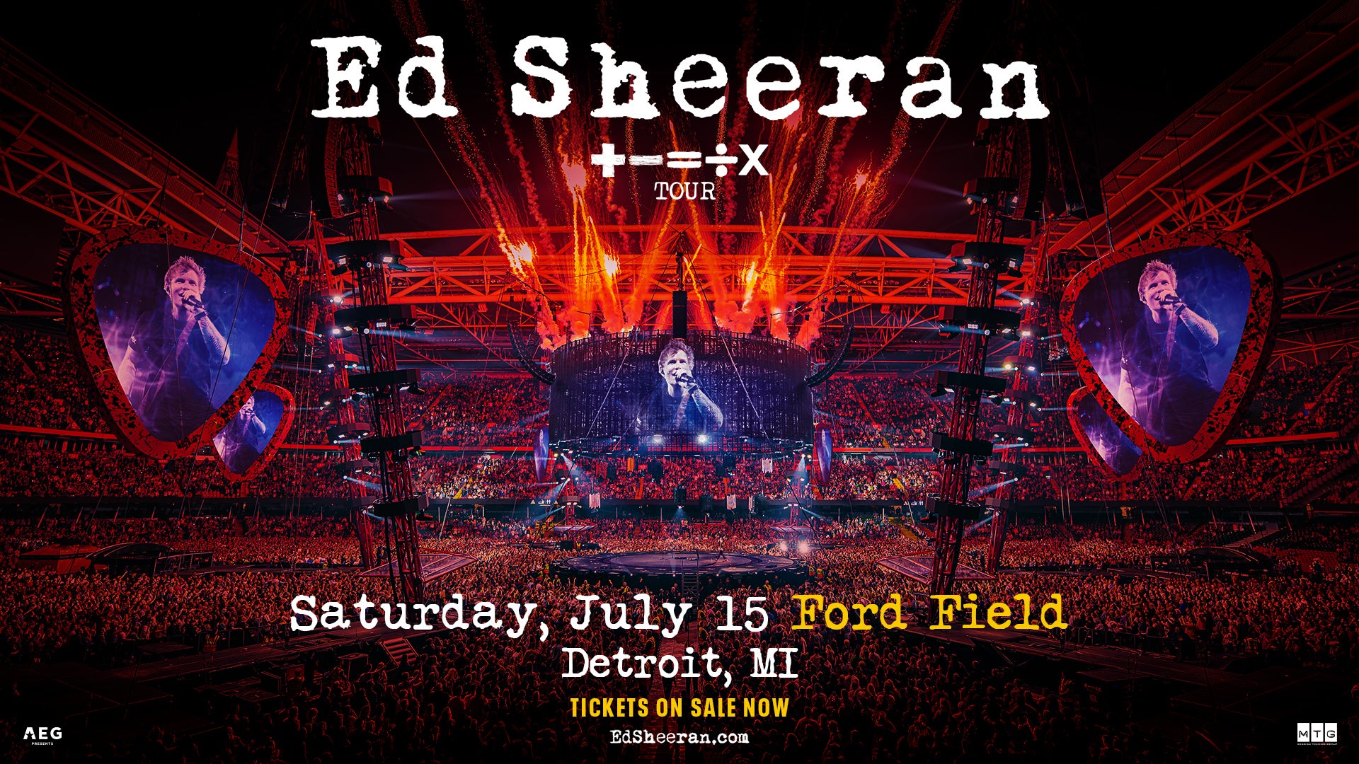Ed Sheeran “+ = ÷ x TOUR” Ford Field